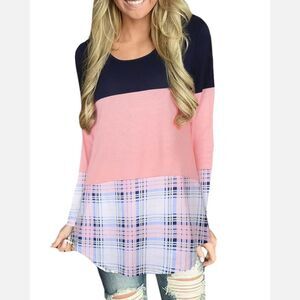 Ladies Women Autumn Loose Casual Cotton Long Sleeve Lace T Shirt Tops Blouse